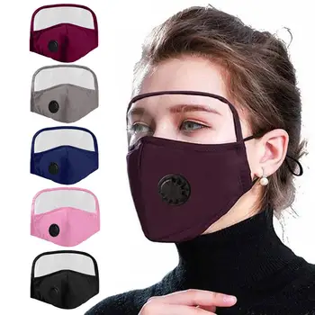 

Mask For Face Scarf Mascarilla 2020Top Protective Cotton Mask Integrated With Goggles Mask With Breathing Valve Cubrebocas