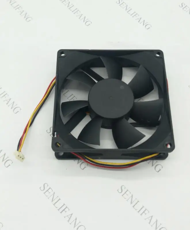 Для Jamicon JF0925H1UM-R DC 12V 0.42A, Размеры: 90x90x25 мм 3-Провода Сервер площадь Вентилятор