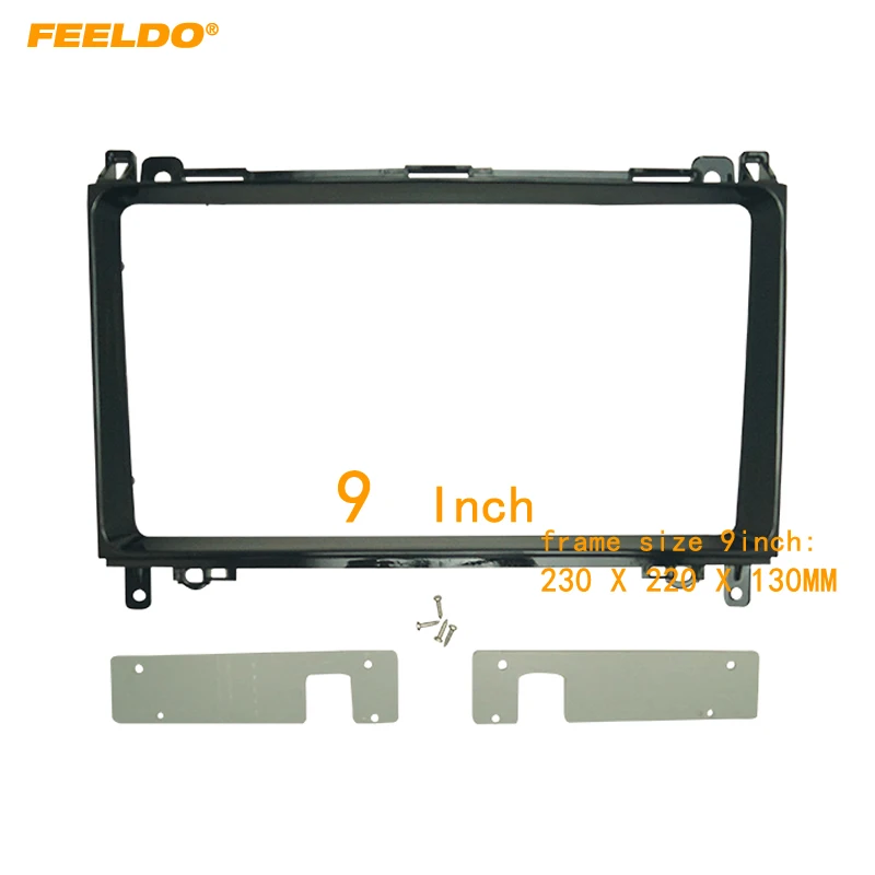 FEELDO автомобильный 2Din стерео Fascia Рамка адаптер для Mercedes Benz B200/Vito/Sprinter/Viano 9