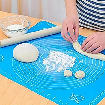 

Silicone Non-Stick Thickening Mat Rolling Dough Liner Pad Pastry Cake Bakeware Paste Flour Table Sheet Kitchen Tools 50*40cm