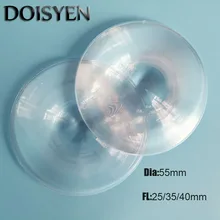 Линзы френеля для Diy проектор Dia55mm с линзой Френеля с регулируемой яркостью Светодиодная линза солнечные концентратор линзы фар автомобиля FL 25/35/40 мм