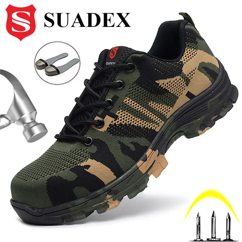 Safety-Shoes Steel-Toe Men Indestructible-Work Breathable Women SUADEX 48 Plug-Size