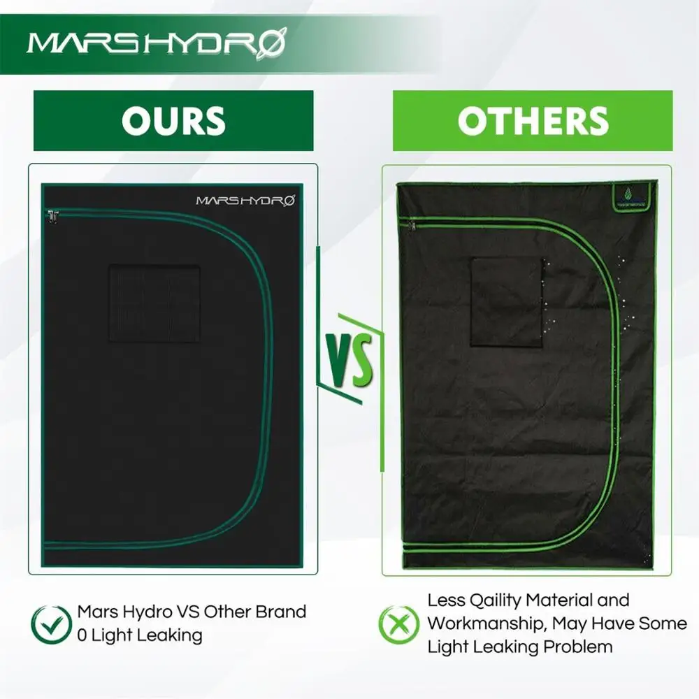 Marshydro 100x100x180 см растительный тент 1680D Крытый сад гидропоники системы растение led
