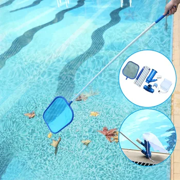 

Swimming Pool Clean Net Swimming Water Cleaning Suction Head Cleaning Net Kit Cleaning Tool Pool Maintenance Accessory Tool Kit