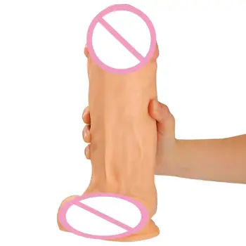 Super Huge Dildo Artificial Penis Big Giant Realistic Extra Large Dildos xxl Plus Size Flesh Dildo Sex Toys For Women 8cm Thick 3