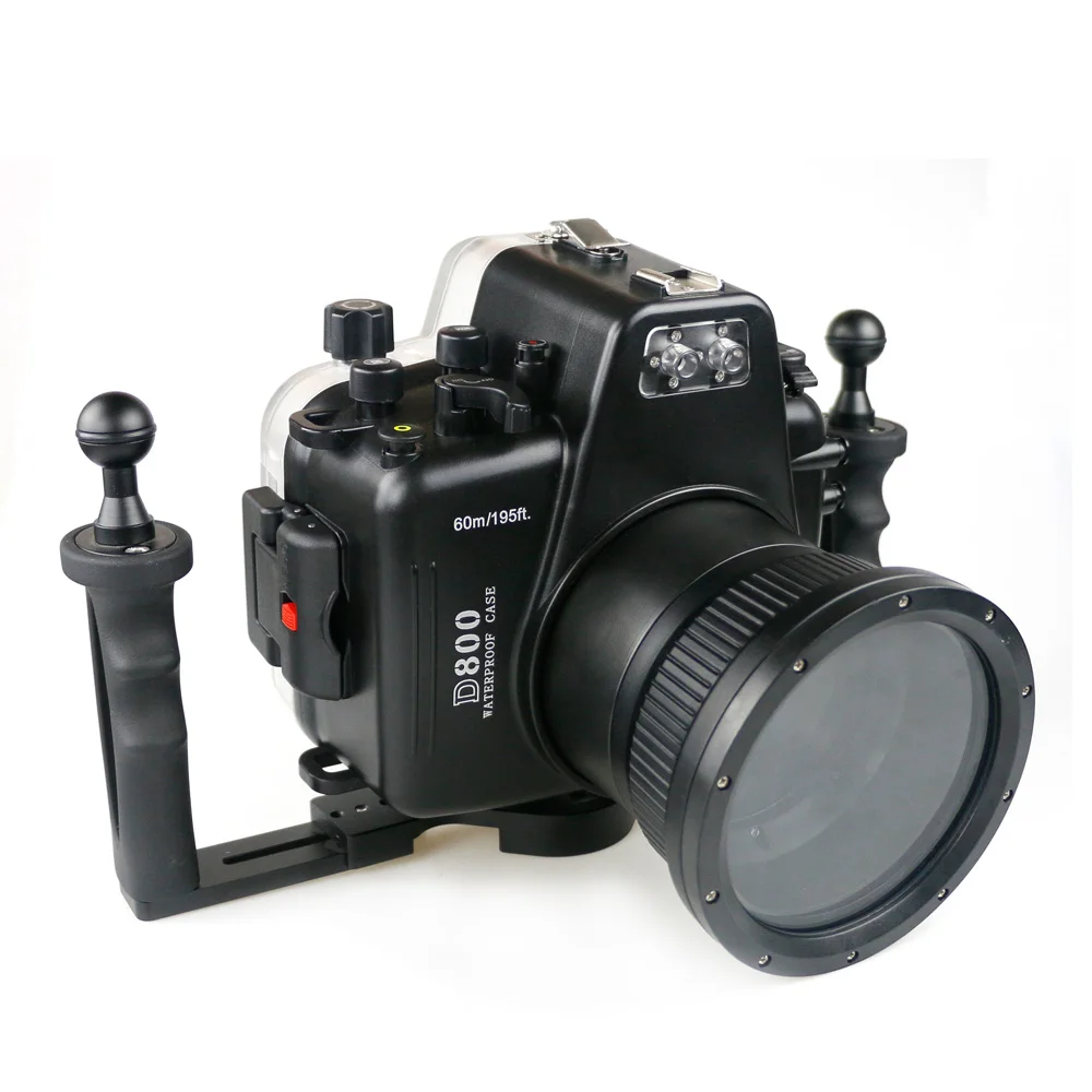130FT/40 м подводный глубина погружения чехол для Nikon D500 D750 D800 D810 105 мм объектив