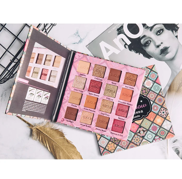2019 Makeup Private Label 16 Color Eyeshadow Matt Shimmer Eyeshadow