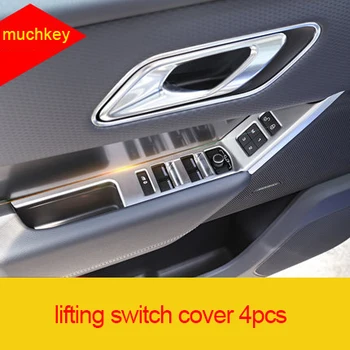 

For LR Range Rover Velar chrome Window window lifting switch cover 4pcs