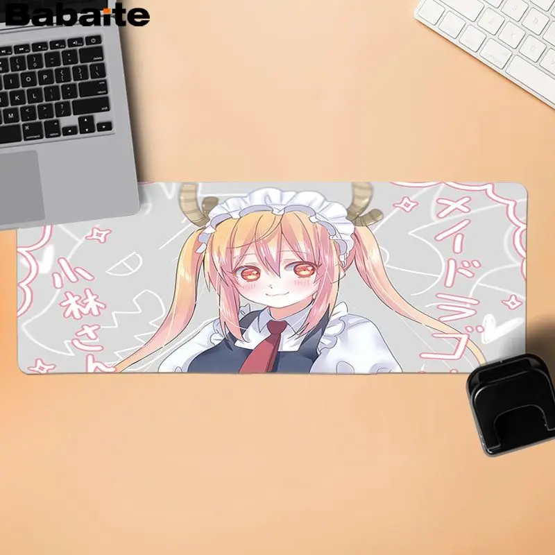 Подарочный коврик для Babaite мальчика Kobayashis dragon maid, подгонянные коврики для мыши, компьютерный Аниме Коврик для мыши и ноутбука,, большой коврик для мыши - Цвет: Lock Edge 30x80cm