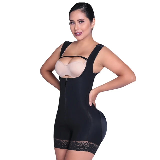 Fajas Shapewear For Bbl Post Surgery Butt Lifter Shaper Flatten Abdomen  Body Shaper Hook And Eye Slimming Open-chest Underwear - Shapers -  AliExpress