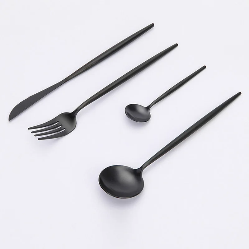 

304 Stainless Steel Portuguese Steak Cutlery Set Restaurant Cutlery Western Cutlery Gift Set Spoon/Fork/Knife Kit Dinnerware