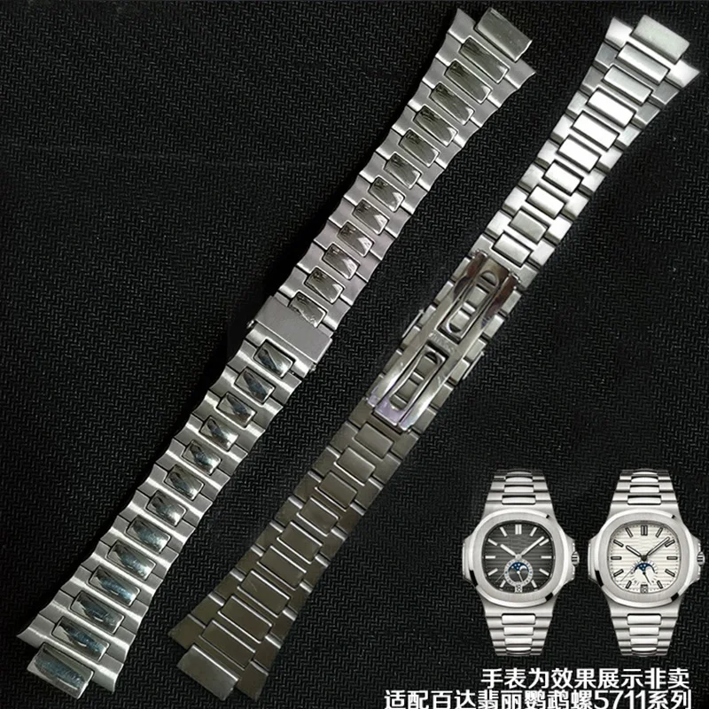 Watch Bracelet For Patek Philippe Nautilus 5711 5726 Fold Clasp Strap Watch  Accessories Solid Stainless Steel Watch Band Chain - Watchbands - AliExpress