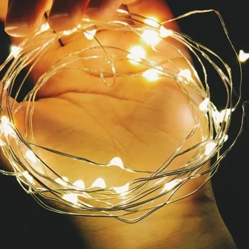 

1m/2m/3m LED String Light Battery 10/20/30LED Led Copper Wire Lamp Shape Lamp String Hot Sale
