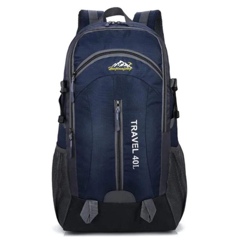 Dark Blue 40л USB зарядка открытый альпинистский рюкзак Водонепроницаемый для верховой езды походный рюкзак для мужчин и женщин для отдыха на открытом воздухе Дорожная сумка - Цвет: Dark Blue