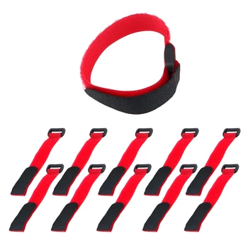 

Multifunction 10 piece/set 2*20cm Self Adhesive Reusable Cable Tie Wire Organizer Nylon Fastener Hook and Loop Strap Cord Ties
