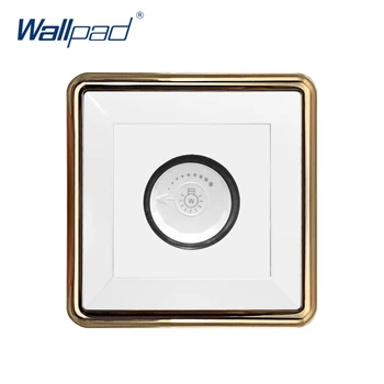 

New Arrival Wallpad Dimmer Wall Light Switch Gold Panel Knob Button 15-500W