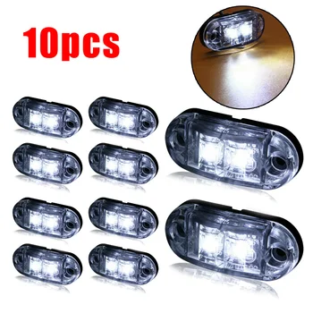 

10pcs White LED Marker Lights LED Side Marker Lights For exterior interior use