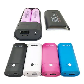 

Protable USB Powerbank Box 2*18650 Battery Charger Power Bank Shell Case Box DIY Kit for Samsung Huawei Xiaomi All Smartphone