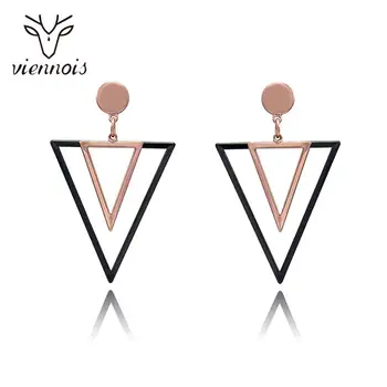 

Viennois Mix Color Triangular Dangle Earrings for Women Punk Earrings Drop Earrings Korean Earrings Fashion Jewelry
