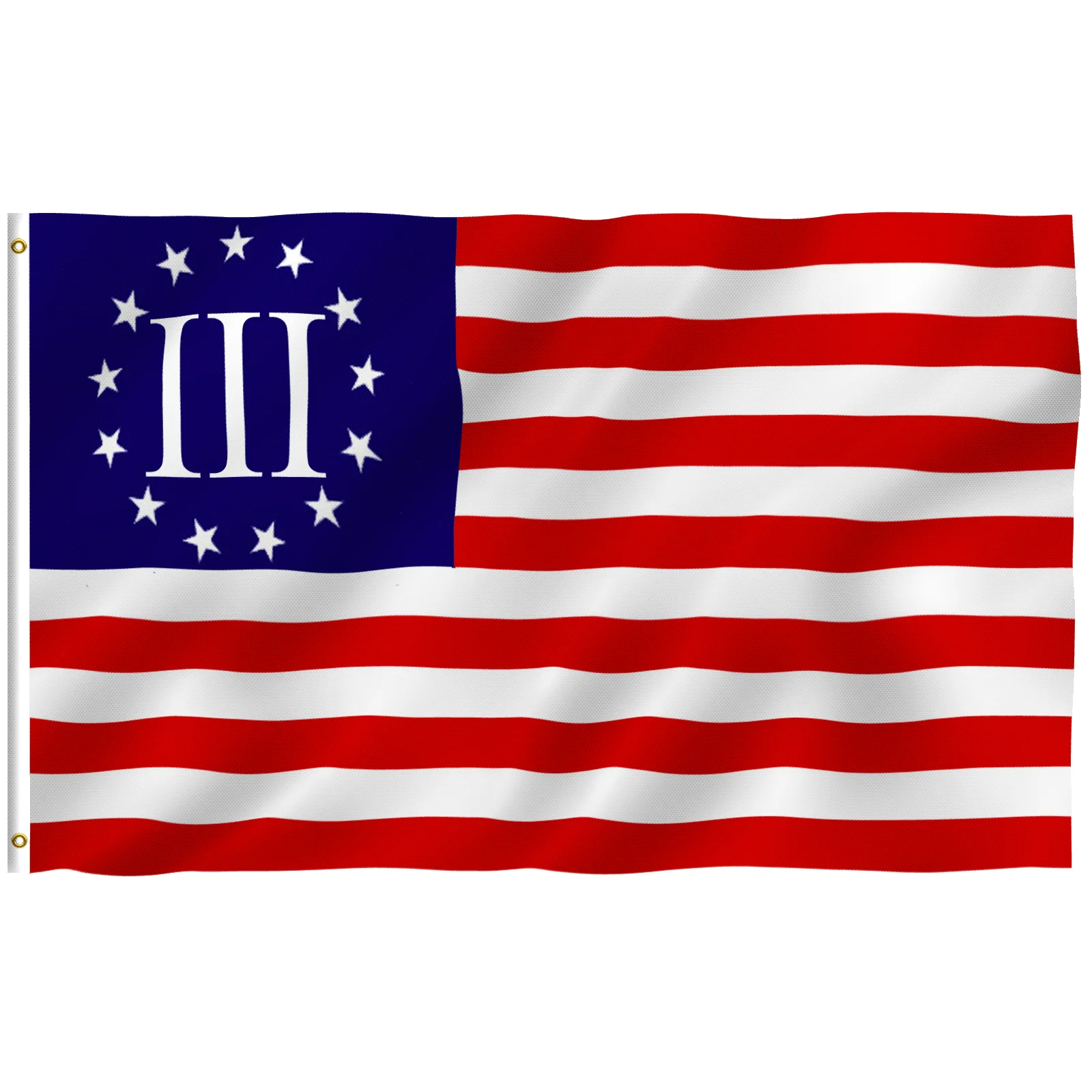 3x5 футов Betsy Ross 3-процентный американский флаг-яркие цвета устойчивость к