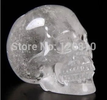 

YM 324 QUARTZ ROCK CRYSTAL Carved Crystal Skull, Realistic, Crystal Healing