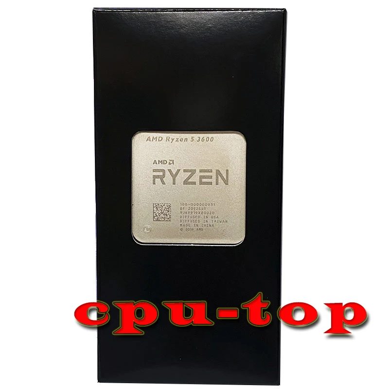 AMD Ryzen 5 3600 R5 3600 3.6 GHz Six-Core Twelve-Thread CPU Processor 7NM 65W L3=32M 100-000000031 Socket AM4 NO Fan