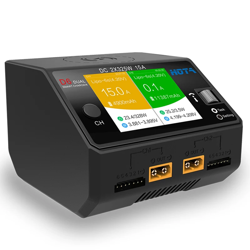 HOTA D6 Dual/Pro умное зарядное устройство AC200W DC650W 6S 15A для Lipo LiIon NiMH батарея с iPhone samsung Беспроводная зарядка