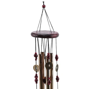 

Outdoor Antique Amazing Deep Resonant 4 Tube Windchime Chapel Church Bells Wind Chimes Door Hanging New Year Decor