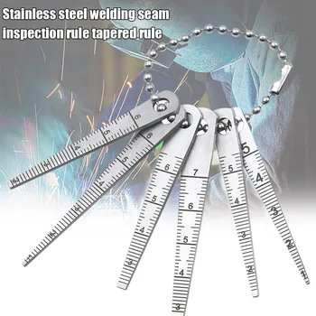 

Hight Quality 6pcs Stainless Steel Tapered Wedges Scale Opening for Drilling Hole Measurement Tools S7 #5