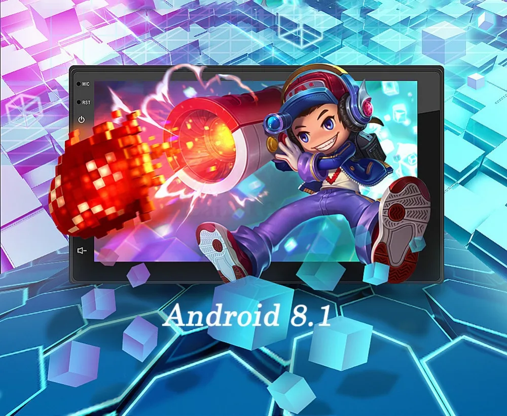 Car Multimedia Player Andriod 8.1 2 din GPS Navigation Bluetooth Car Audio Wifi USB Mirror Link Stereo Autoradi Car Monitor Cam (9)