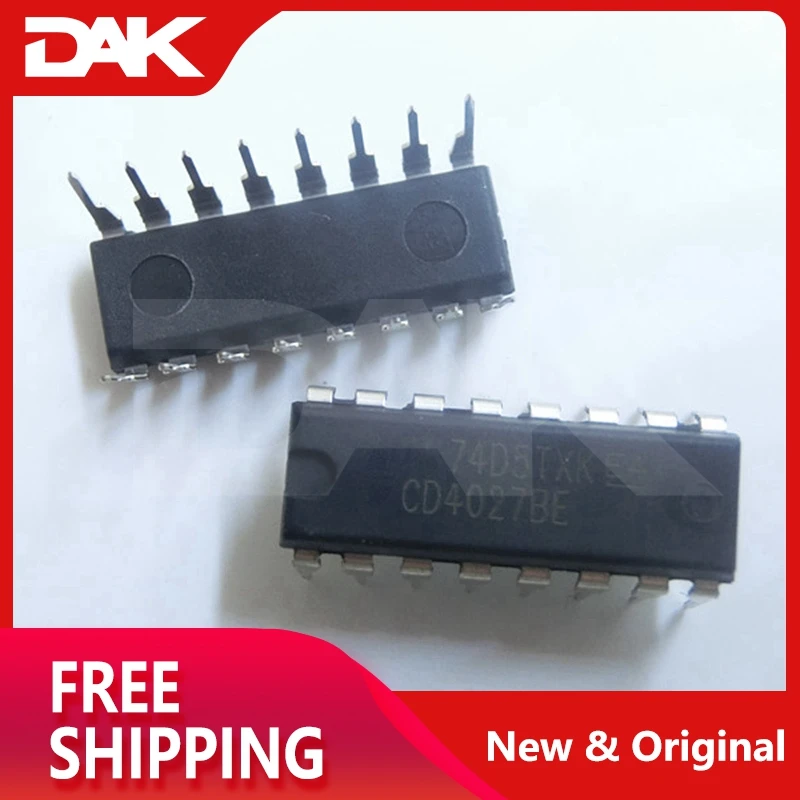 10 шт. CD4027BE CMOS двойной J-K MASTER-SLAVER флип-флоп микросхема DIP16 | Обустройство дома