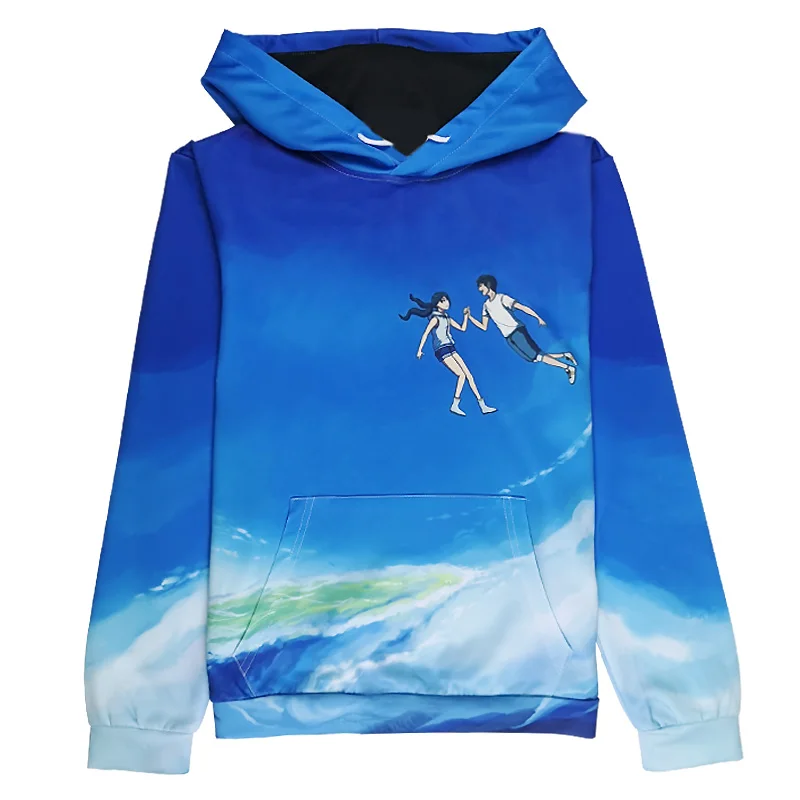 Аниме Tenki no Ko Weathering with you тема Косплей Костюм Повседневная Толстовка, худи для мужчин и женщин с капюшоном Пуловеры Пальто