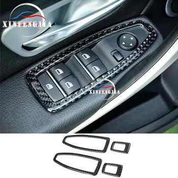 

For BMW 3 Series F30 F31 13-18 & 4 Series 4dr F36 14-19 & 3GT F34 14-17 Real Carbon Fiber Window Lift Frame Cover Trim