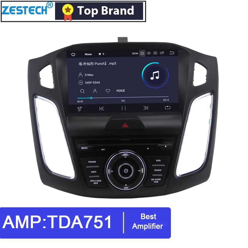 2.5D ips " Android 9,0 радио автомобильный dvd-плеер для Ford Focus 2012- Автомобильная головная установка Автомобильный gps DVD мультимедиа авторадио SWC DSP