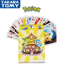1 caja de cartas de Pikachu Pokemon, juegos de mesa de Anime, juguetes de dibujos animados japoneses, regalos de cumpleaños