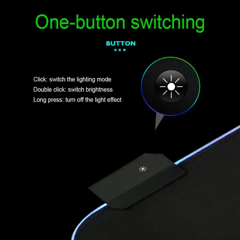 RGB Коврик для компьютерной мыши Расширенный \ геймер Коврик для мыши нескользящая резиновая прокладка резиновая коврик для ноутбука коврик для мыши коврик для мыши