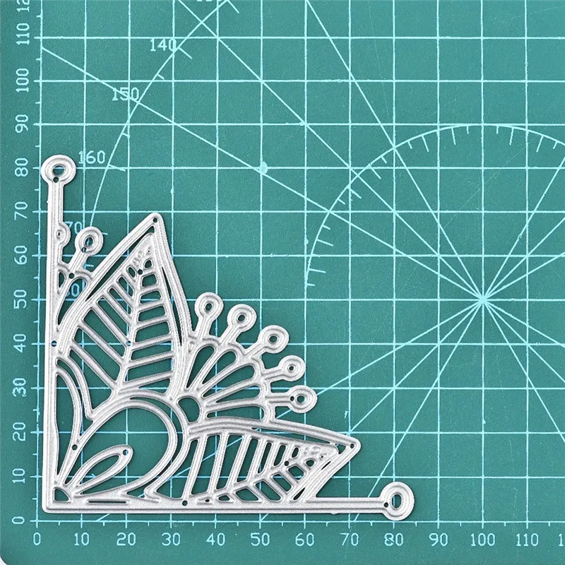 YaMinSanNiO Цветочная угловая рамка металлические режущие штампы новые для изготовления открыток Скрапбукинг высечки трафареты с тиснением ремесла украшения