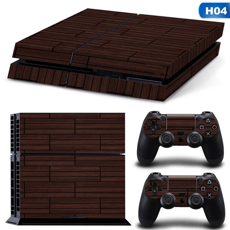 Деревянная Кожа для консоли PS4 защитная кожа чехол наклейка для PS4 игровой системы PS4+ 2 контроллера