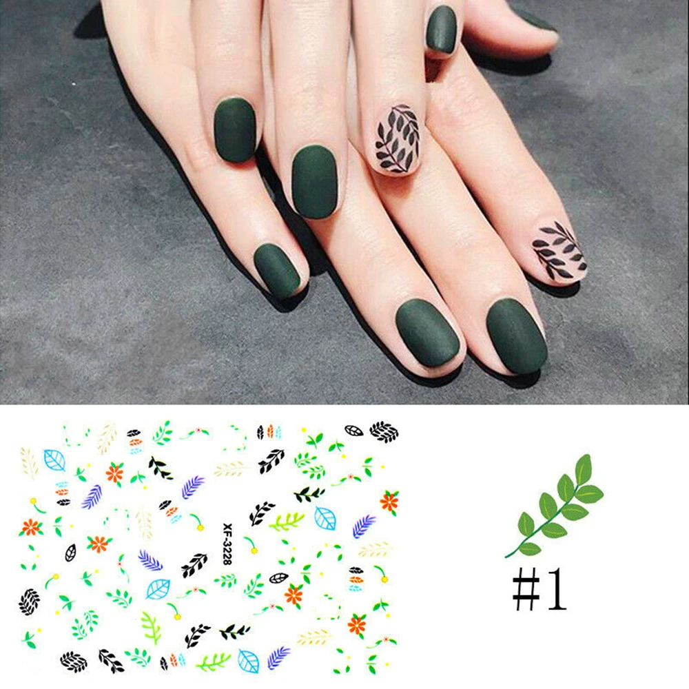 DIY Дизайн ногтей перевод рисунка наклейки милый кактус Сердце изображение ногтей наконечник декорации аксессуары для ногтей переводные наклейки для ногтей с водой полное покрытие