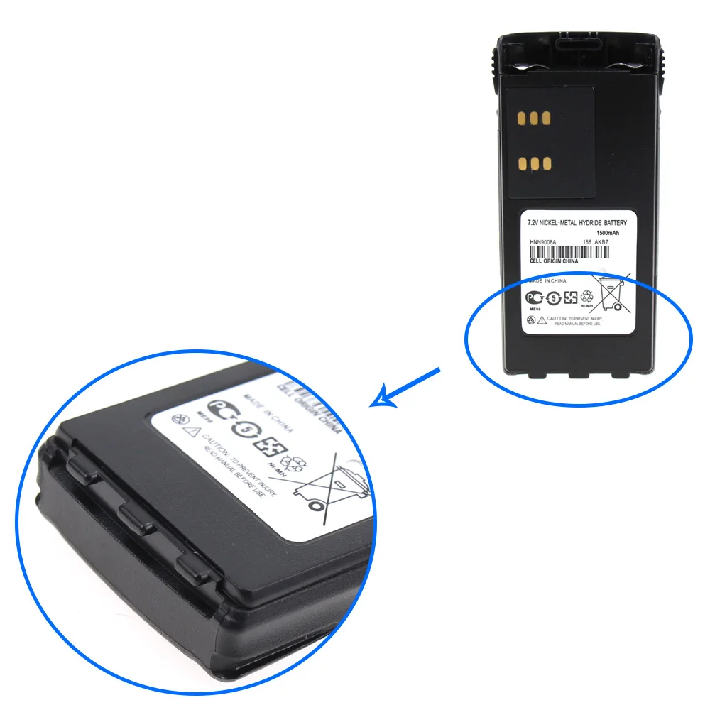 2X HNN9008A Замена Аккумулятор для Motorola GP340, GP380, HT750, HT1250, GP360