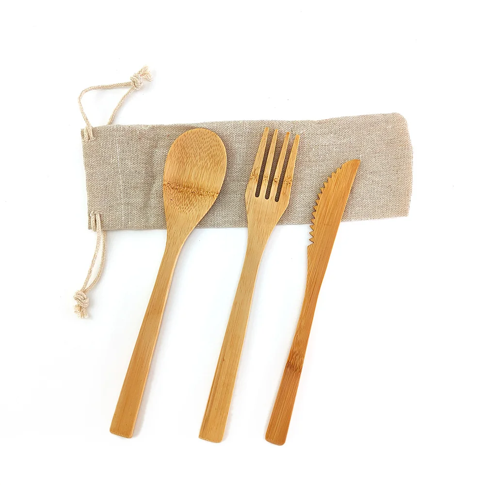 Bamboo cutlery set (5)