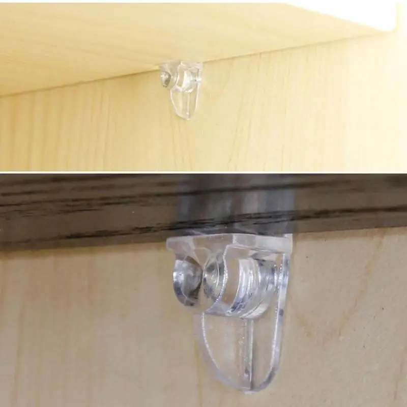 

Furniture Transparent Laminate Support Partition Tray Cabinet Panel Support Partition Bracket Shelf Studs Peg Hardware Accessory