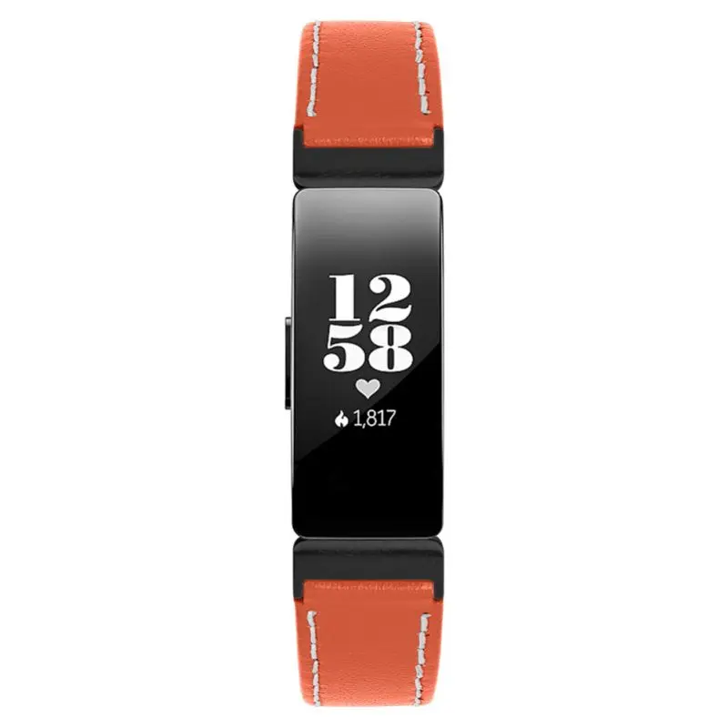 KZ1505O as picture Совместимость для Fitbit вдохновить& для Fitbit Inspire HR ремешок, кожаный ремешок Регулируемый замена аксессуары, ремни - Цвет: KZ1505O as picture