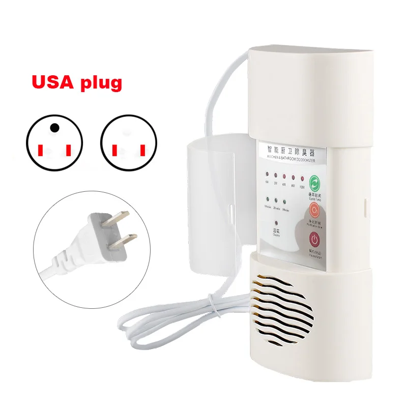 USA plug STERHEN Мини Настенный озоновый дезодорант для кухни и ванной, озоновый очиститель воздуха, домашний стерилизатор - Color: USA plug