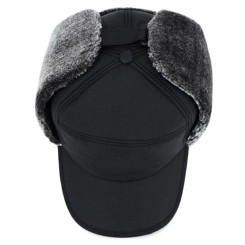 Men Hat Cap Ear Flap Warm Thicken Windproof Comfortable for Winter Outdoor Skiing YA88