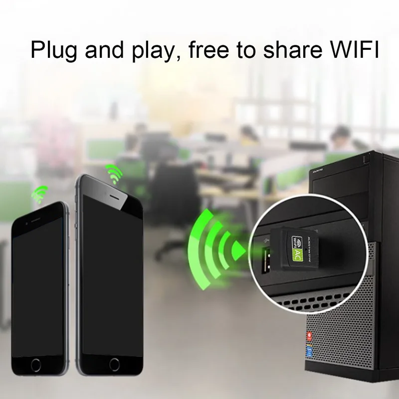 USB Wifi адаптер 600 Мбит/с USB Ethernet приемник двухдиапазонный беспроводной Wifi ключ сетевая карта для ПК ноутбука