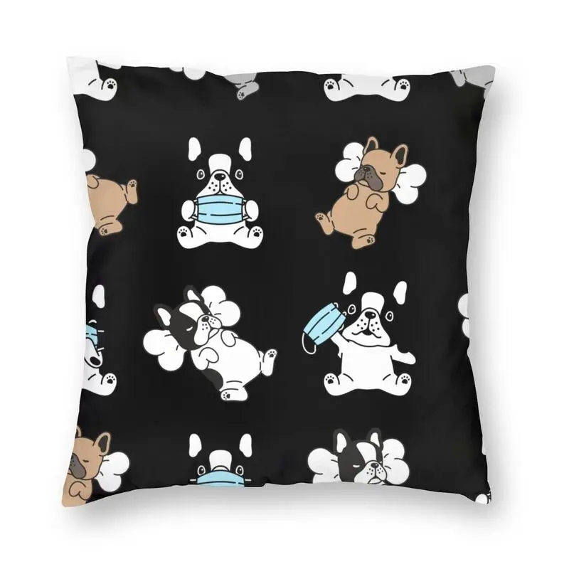 

Frenchie French Bulldog Cushion Covers Sofa Home Decorative Frenchie Dog Lover Square Pillow Cover 45x45cm