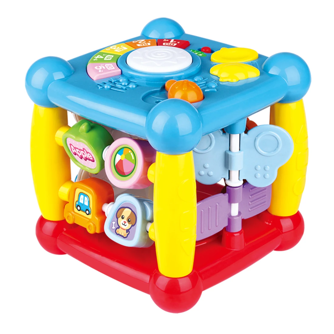 New  Children Wisdom Cube Electric Polyhedron Toy Early Educational Multi Function Cube Toy Educational 