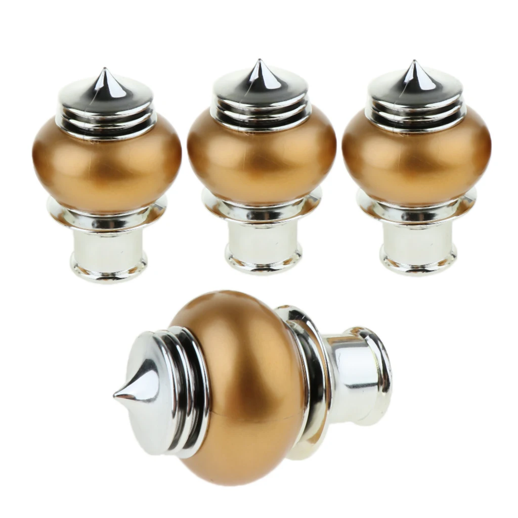 4Pcs Pack Curtain Pole Ends Decorative Curtain Rod Finals Window Drapery Curtain Rod End Caps Dia. 28mm