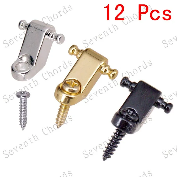 

12 Pcs 3 Color Roller String Tree String Retainer for Electric Guitar Replacement parts